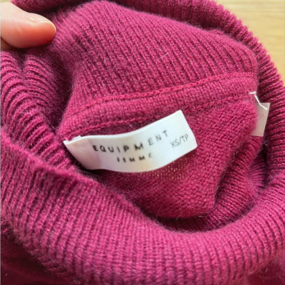 Equipment Raspberry Cashmere Dress - Picture 2 of 4